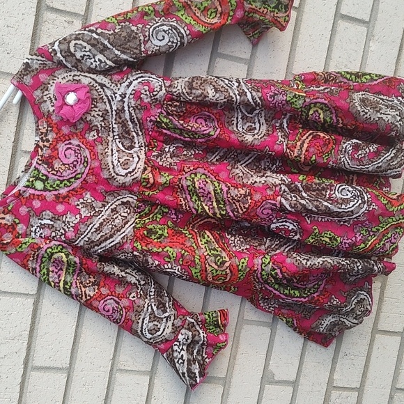 Paisley Patterned Dress - Multicolor - Picture 3 of 9